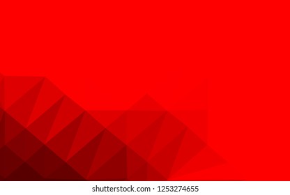 Light Red vector polygon abstract layout. Colorful abstract illustration with gradient. New texture for your design.