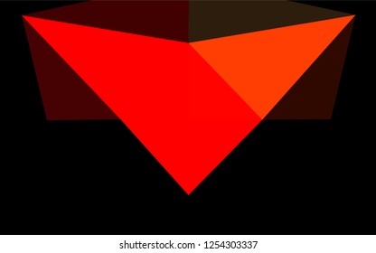 Light Red vector polygon abstract background. Shining colored illustration in a Brand new style. The textured pattern can be used for background.