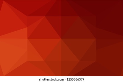 Light Red vector polygon abstract layout. An elegant bright illustration with gradient. The best triangular design for your business.