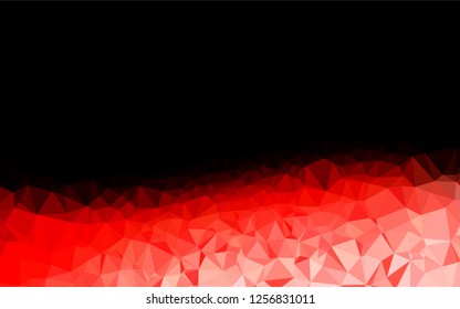 Light Red vector polygon abstract backdrop. Geometric illustration in Origami style with gradient.  The elegant pattern can be used as part of a brand book.