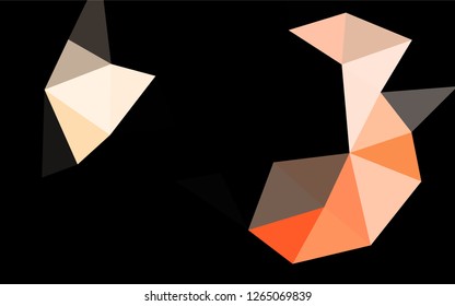Light Red vector polygon abstract layout. Colorful illustration in abstract style with gradient. The polygonal design can be used for your web site.