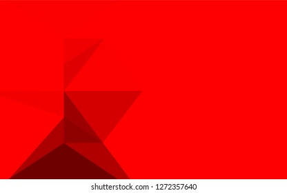 Light Red vector polygon abstract background. Colorful abstract illustration with gradient. The completely new template can be used for your brand book.