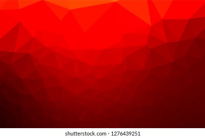 Light Red vector polygon abstract layout. Creative geometric illustration in Origami style with gradient. Brand new design for your business.