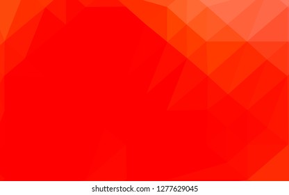 Light Red vector polygon abstract background. Shining colored illustration in a Brand new style. Textured pattern for background.