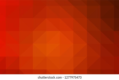 Light Red vector polygon abstract backdrop. Shining polygonal illustration, which consist of triangles. Brand new design for your business.