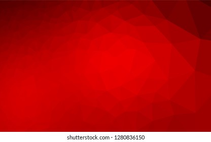 Light Red vector polygon abstract backdrop. An elegant bright illustration with gradient. Triangular pattern for your business design.