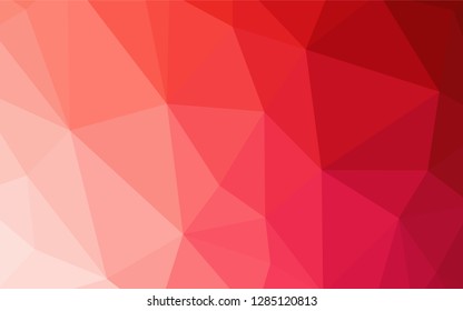 Light Red vector polygon abstract background. Modern abstract illustration with triangles. A new texture for your web site.
