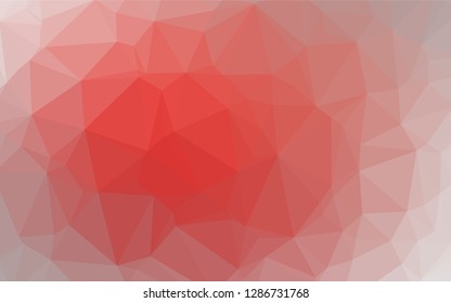 Light Red vector polygon abstract layout. Shining illustration, which consist of triangles. Brand new style for your business design.