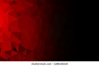 Light Red vector polygon abstract backdrop. A vague abstract illustration with gradient. Template for a cell phone background.