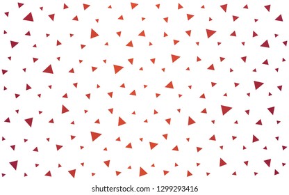 Light Red vector  polygon abstract background. Colorful abstract illustration with triangles. Triangular pattern for your design.