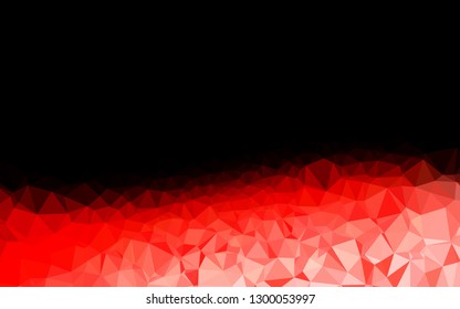 Light Red vector polygon abstract layout. Triangular geometric sample with gradient.  Polygonal design for your web site.