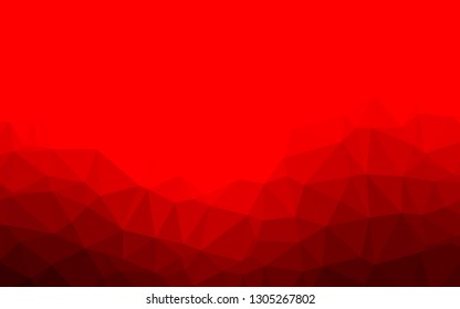 Light Red vector polygon abstract background. A completely new color illustration in a vague style. Completely new design for your business.