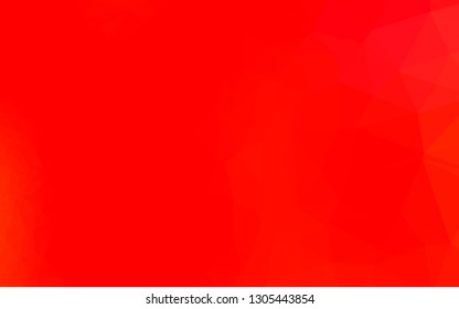 Light Red vector polygon abstract backdrop. A completely new color illustration in a vague style. Polygonal design for your web site.