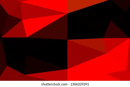Light Red vector polygon abstract backdrop. A completely new color illustration in a vague style. The best triangular design for your business.