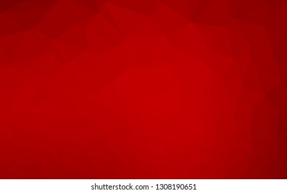 Light Red vector polygon abstract layout. An elegant bright illustration with gradient. Brand new style for your business design.