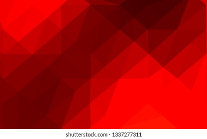 Light Red vector polygon abstract layout. A completely new color illustration in a vague style. Template for a cell phone background.