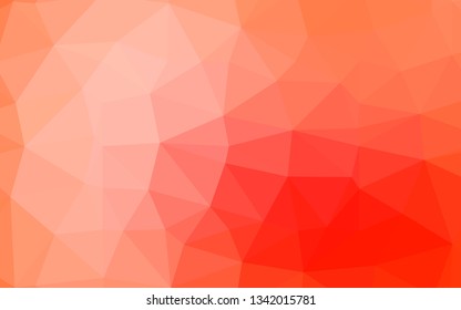Light Red vector polygon abstract layout. A vague abstract illustration with gradient. New texture for your design.