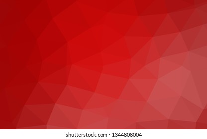 Light Red vector polygon abstract backdrop. A sample with polygonal shapes. New texture for your design.