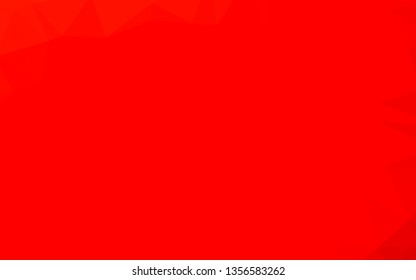 Light Red vector polygon abstract backdrop. Colorful illustration in Origami style with gradient.  Brand new style for your business design.