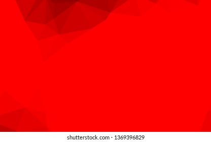 Light Red vector polygon abstract backdrop. Triangular geometric sample with gradient.  Elegant pattern for a brand book.