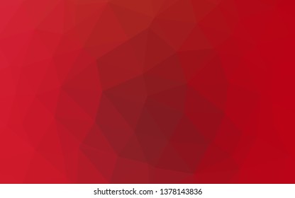 Light Red vector polygon abstract backdrop. Colorful illustration in abstract style with gradient. Template for your brand book.