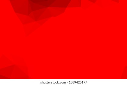 Light Red vector polygon abstract background. Creative illustration in halftone style with gradient. Completely new design for your business.