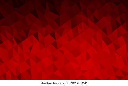 Light Red vector polygon abstract background. An elegant bright illustration with gradient. Completely new design for your business.