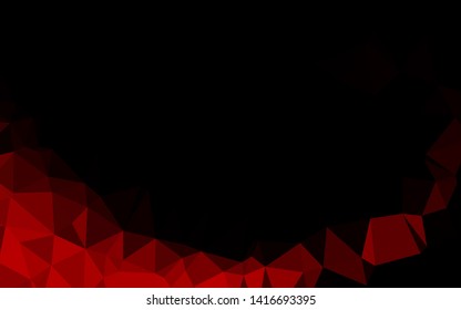 Light Red vector polygon abstract background. A completely new color illustration in a vague style. Brand new design for your business.