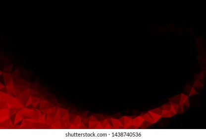 Light Red vector polygon abstract backdrop. Modern geometrical abstract illustration with gradient. Template for a cell phone background.