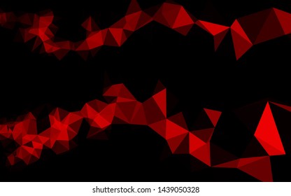 Light Red vector polygon abstract backdrop. Brand new colorful illustration in with gradient. Elegant pattern for a brand book.