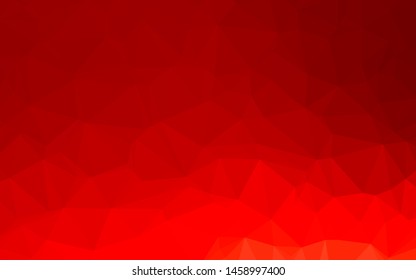 Light Red vector polygon abstract background. A sample with polygonal shapes. Completely new design for your business.