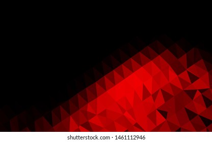 Light Red vector polygon abstract background. Shining colored illustration in a Brand new style. The best triangular design for your business.