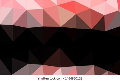 Light Red vector polygon abstract layout. Creative illustration in halftone style with gradient. Completely new design for your business.