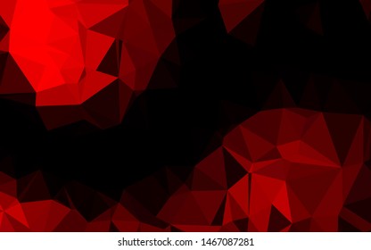 Light Red vector polygon abstract backdrop. Modern geometrical abstract illustration with gradient. Textured pattern for background.