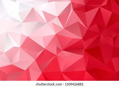Light Red vector polygon abstract backdrop. Colorful abstract illustration with triangles. Polygonal design for your web site.