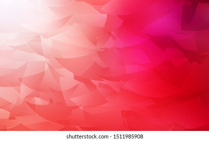 Light Red vector polygon abstract backdrop. Polygonal abstract illustration with gradient. Pattern for a brand book's backdrop.
