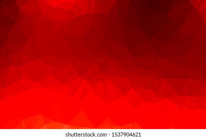 Light Red vector polygon abstract layout. Colorful illustration in abstract style with gradient. The best triangular design for your business.