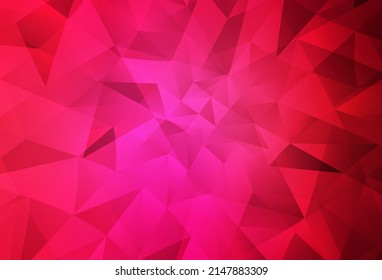 Light Red vector polygon abstract layout. A sample with polygonal shapes. New template for your brand book.