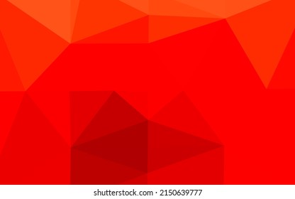 Light Red vector polygon abstract layout. Glitter abstract illustration with an elegant design. Brand new design for your business.