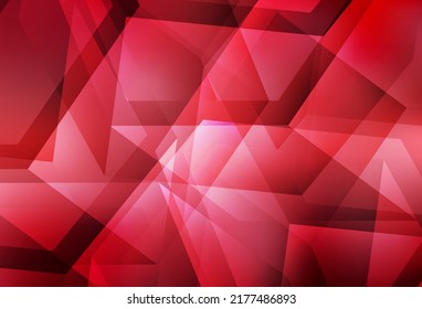 Light Red vector polygon abstract layout. Colorful illustration in polygonal style with gradient. Polygonal design for your web site.