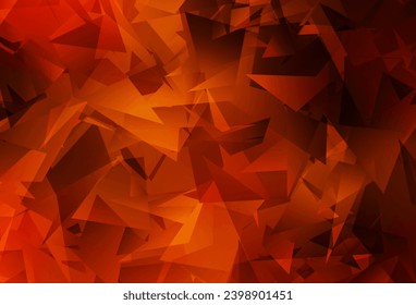 Light Red vector polygon abstract backdrop. Shining colorful illustration with triangles. Template for cell phone's backgrounds.