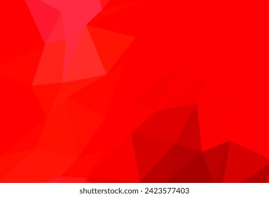 Light Red vector polygon abstract background. Triangular geometric sample with gradient.  New texture for your design.
