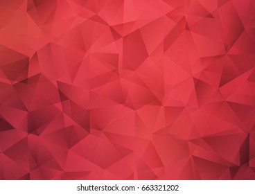 Light Red vector polygon abstract pattern. Colorful abstract illustration with gradient. Brand-new style for your business design.