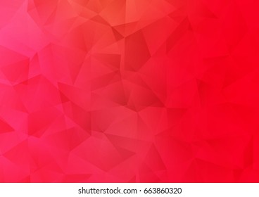 Light Red vector polygon abstract background. Colorful abstract illustration with gradient. The textured pattern can be used for background.