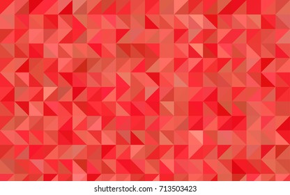 Light Red vector polygon abstract template. A vague abstract illustration with gradient. The completely new template can be used for your brand book.