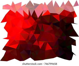 Light Red vector polygon abstract background. Geometric illustration in Origami style with gradient.  The best triangular design for your business.