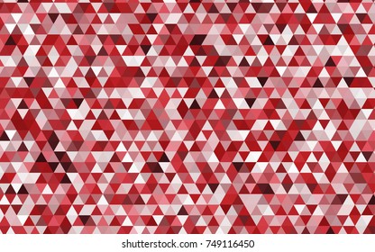 Light Red vector polygon abstract pattern. Triangular geometric sample with gradient.  The best triangular design for your business.