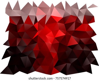 Light Red vector polygon abstract pattern. A completely new color illustration in a vague style. A new texture for your design.