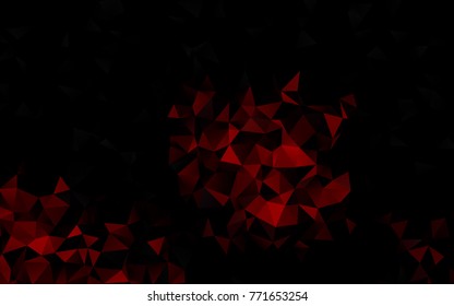 Light Red vector polygon abstract template. Geometric illustration in Origami style with gradient.  Brand-new style for your business design.