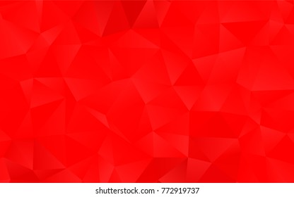 Light Red vector polygon abstract template. Shining colored illustration in a brand-new style. A completely new template for your business design.